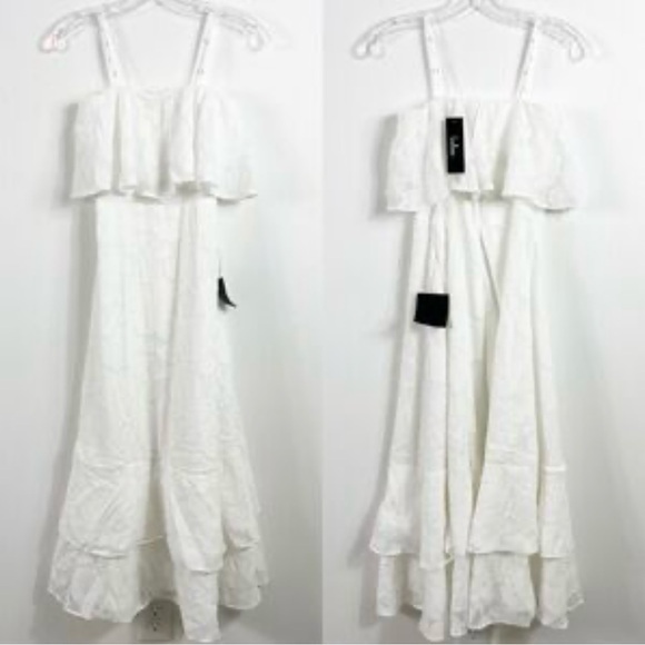 Lulu's Love You So Truly White Dress Burnout Flowers medium NWT
Strapless Midi - Picture 1 of 14